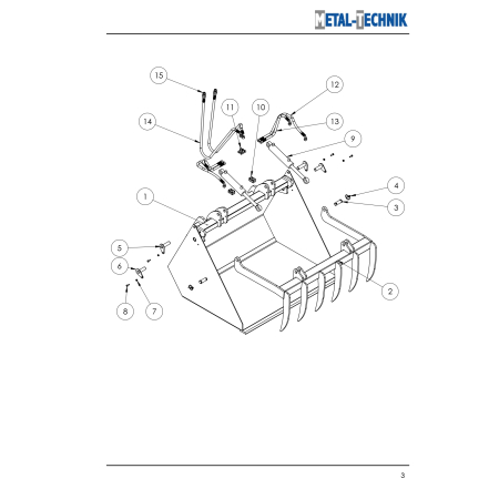 Części zamienne Metal-Technik Łycho-Krokodyl 2 siłowniki do miniładowarek